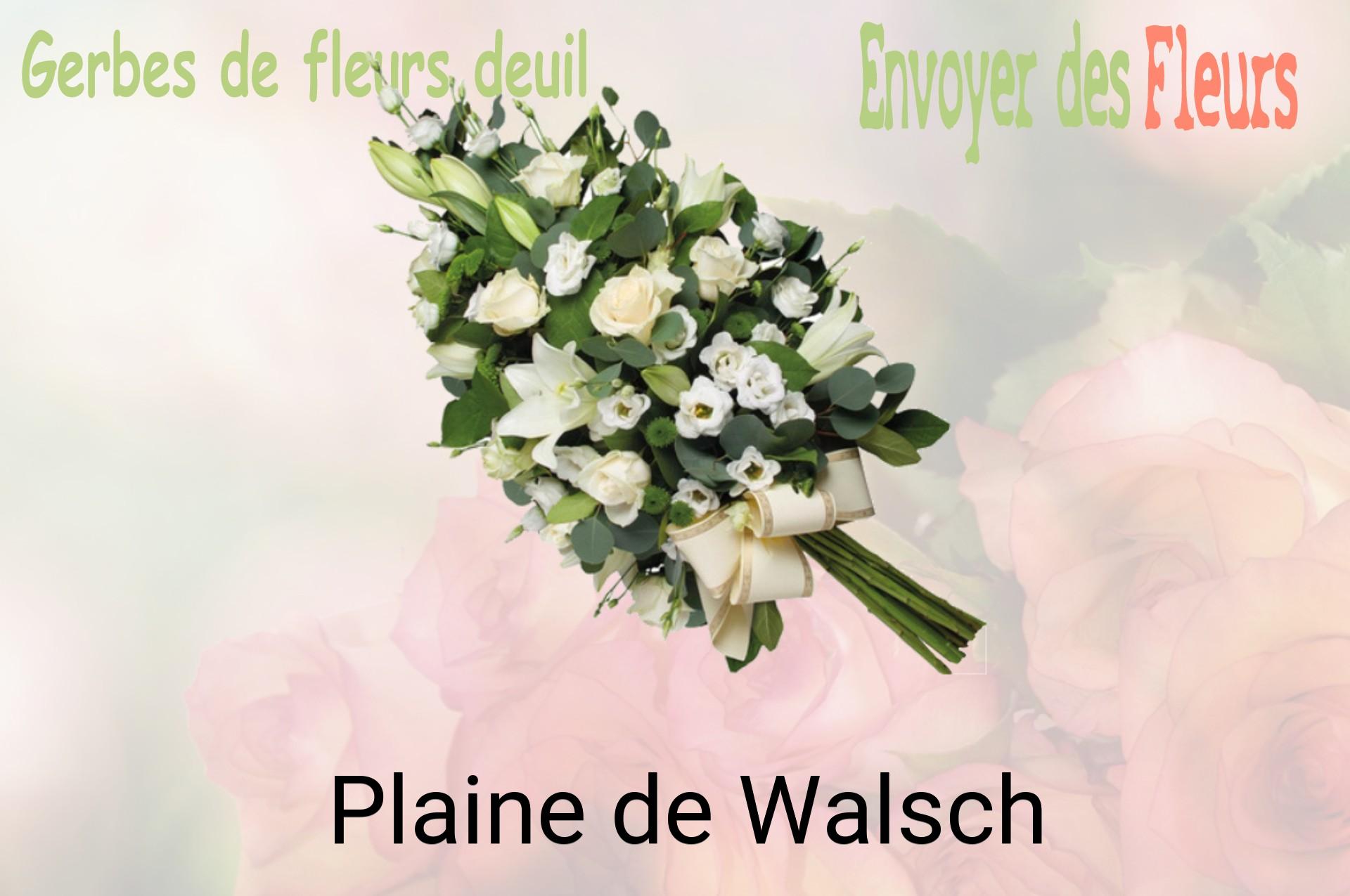 Gerbe de fleurs de deuil livrée à Plaine-de-Walsch